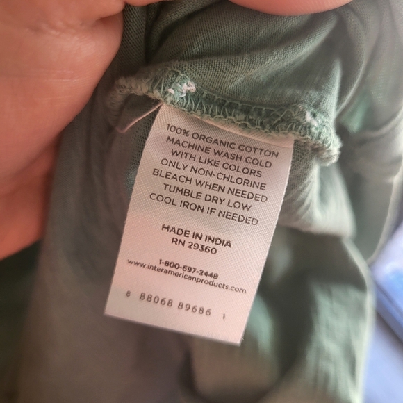 Organic‎ Cotton T-shirt Dress Extra Small Fall Layering Western Casual - Picture 4 of 4